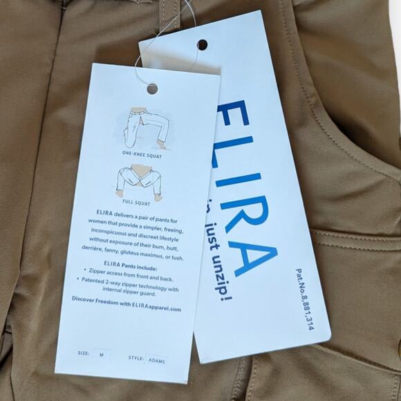 Elira Pants Women's M Adams Cargo Hiking Outdoor PEE With Freedom NWT Olive - Picture 9 of 10